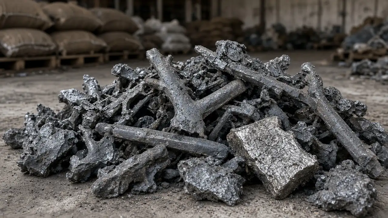 Alloy Casting scrap in warehouse