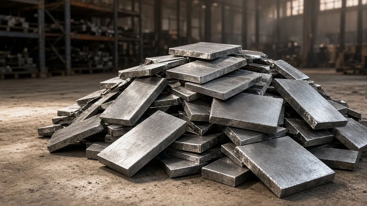 Super Duplex scrap in warehouse