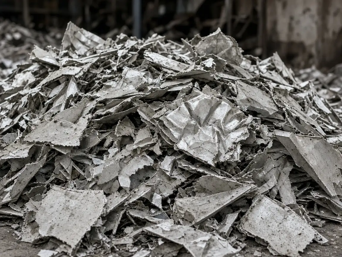 Aluminium scrap in warehouse