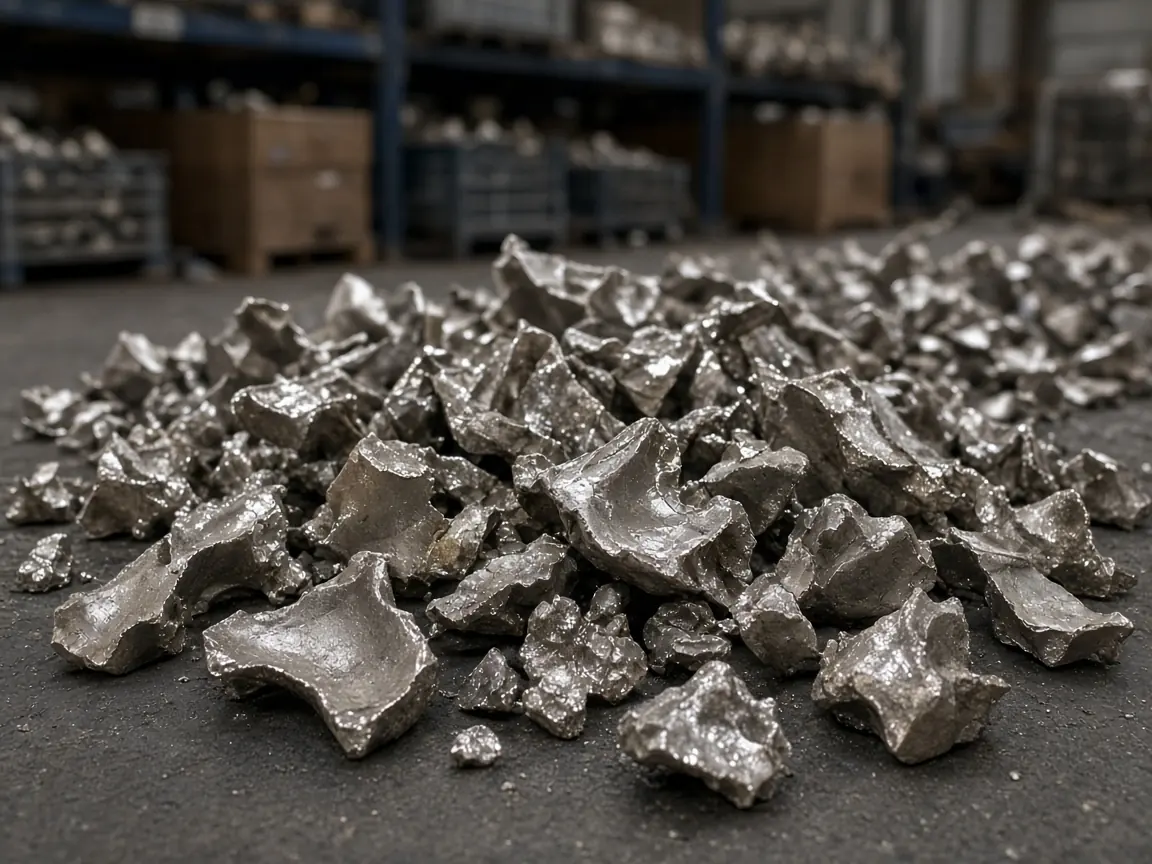 Monel scrap in warehouse